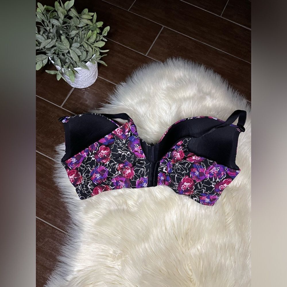 Torrid Curve Floral Back Smoothing Push Up T Shir… - image 5